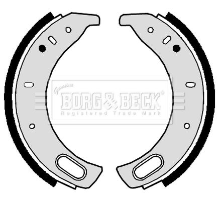 BORG & BECK Комплект тормозных колодок BBS6014